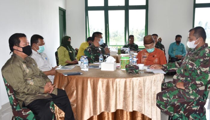 Miliki Lahan Baru, Pemerintah Daerah Dan Korem 133/NW Bahas Percepatan Pembangunan Secaba TNI AD