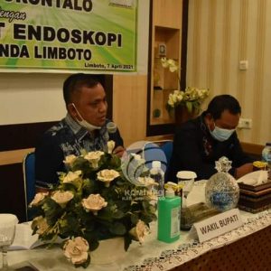 Wabub, Hendra Hemeto Launching Alat Endoskopi Di RSUD. MM. Dunda Limboto