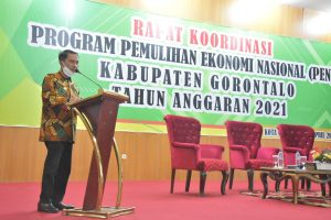 Gelar Rakor Program PEN, Nelson Pomalingo Harap Implementasi Dana Berjalan Sukses Dan Selamat