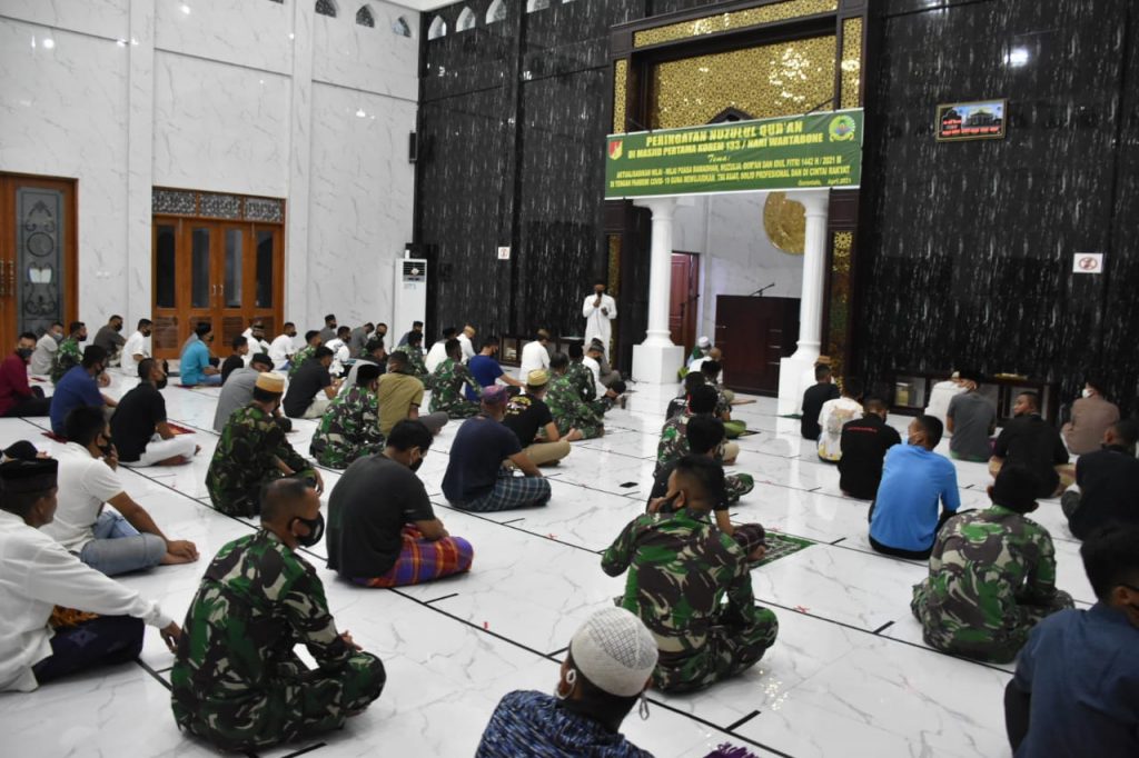 Keluarga Besar Korem 133/NW Laksanakan Nuzulul Qur’an