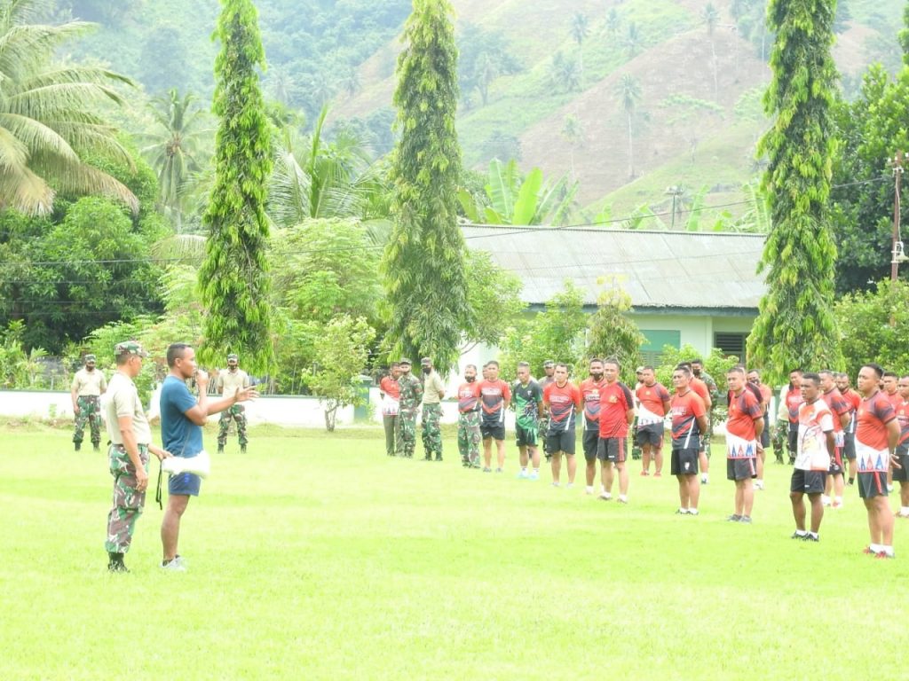 Jaga Kebugaran Prajurit Kodim 1314/Gorut Laksanakan Garjas Samapta Periodik Semester I Tahun 2021