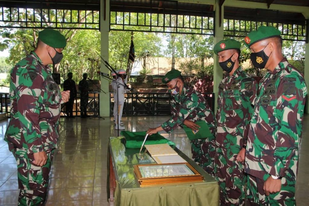 Danyonif 713/Satya Tama, Pimpin Tradisi Upacara Korps Raport Pindah Satuan