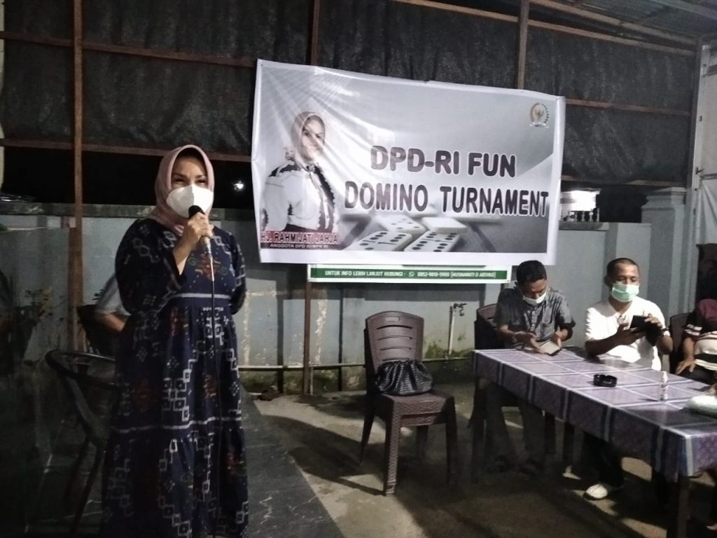 Pahami Hobi Rakyatnya, Rahmijati Jahja Gelar DPD-RI Fun Domino Turnament