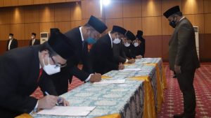 Menag Resmi Lantik Zulkarnain Suleman Sebagai Rektor IAIN Gorontalo 2021-2025