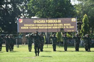 Kasrem 133/Nani Wartabone Resmi Buka Pendayagunaan Koramil Model Tahun 2021
