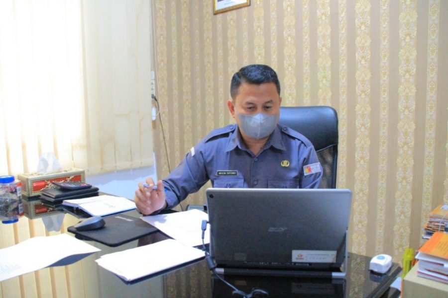 Nikson Entengo Ikuti Rapat Pembahasan Satker Secara Virtual