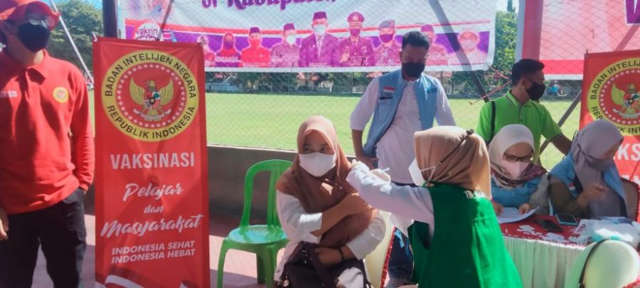 Kerjasama Dengan Semua Pihak, BIN Daerah Gorontalo Gelar Vaksinasi Di Kabupaten Boalemo