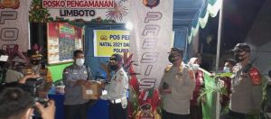 Pastikan Pelaksanaan Natal Aman Dan Nyaman, Waka Polda Gorontalo Kunjungi Pos Keamanan