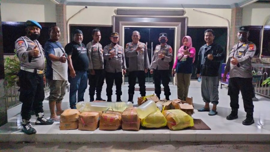 UKL II Operasi Pekat Polres Gorontalo Gagalkan Penyelundupan Miras Jenis Cap Tikus
