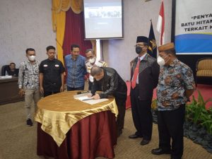 Wakil Gubernur Gorontalo Tanda Tangani Nota Kesepakatan Tentang Batu Hitam