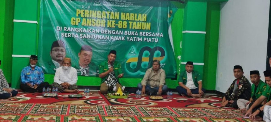 Peringati Harlah Ke-88 Tahun, GP Ansor Provinsi Gorontalo Santuni Anak Yatim