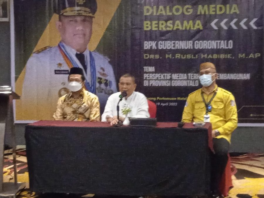 Di Hadiri Wakil Gubernur, Dinas Kominfotik Provinsi Gorontalo Gelar Dialog Bersama Pimpinan Media Masa