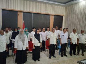 Dengan Hikmat Kesbangpol Kabupaten Gorontalo Ikuti Upacara Hari Lahir Pancasila