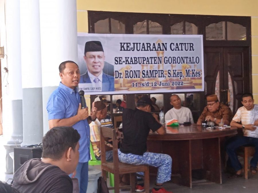 Sekda, Roni Sampir Apresiasi Kejuaraan Catur Se-Kabupaten Gorontalo