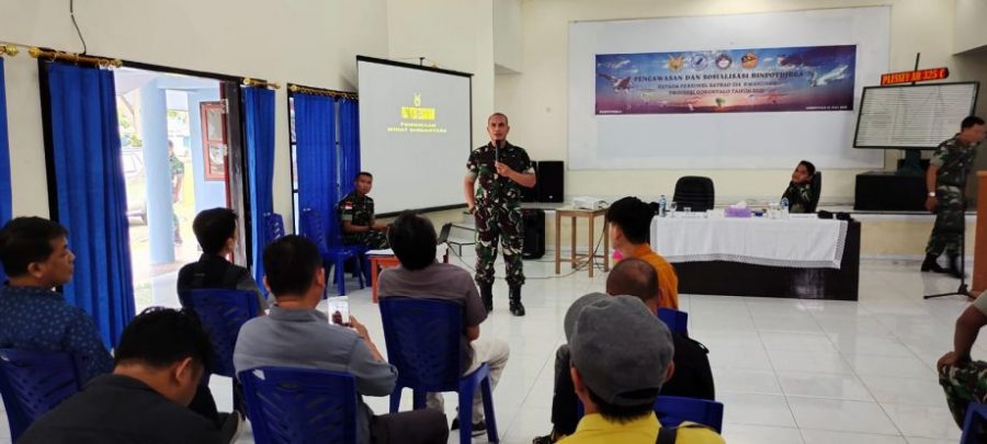 Sosialisasi Binpotdirga Di Satrad 224 Kwandang
