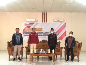 Bawaslu Kabupaten Gorontalo Dan Mahasiswa KKP Universitas Gorontalo Gelar Sosialisasi Partisipatif Pada Masyarakat