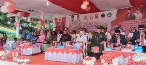 Koramil Jajaran Kodim 1304/Gorontalo Peringati Upacara HUT RI Ke-77 Di Beberapa Kecamatan Binaan
