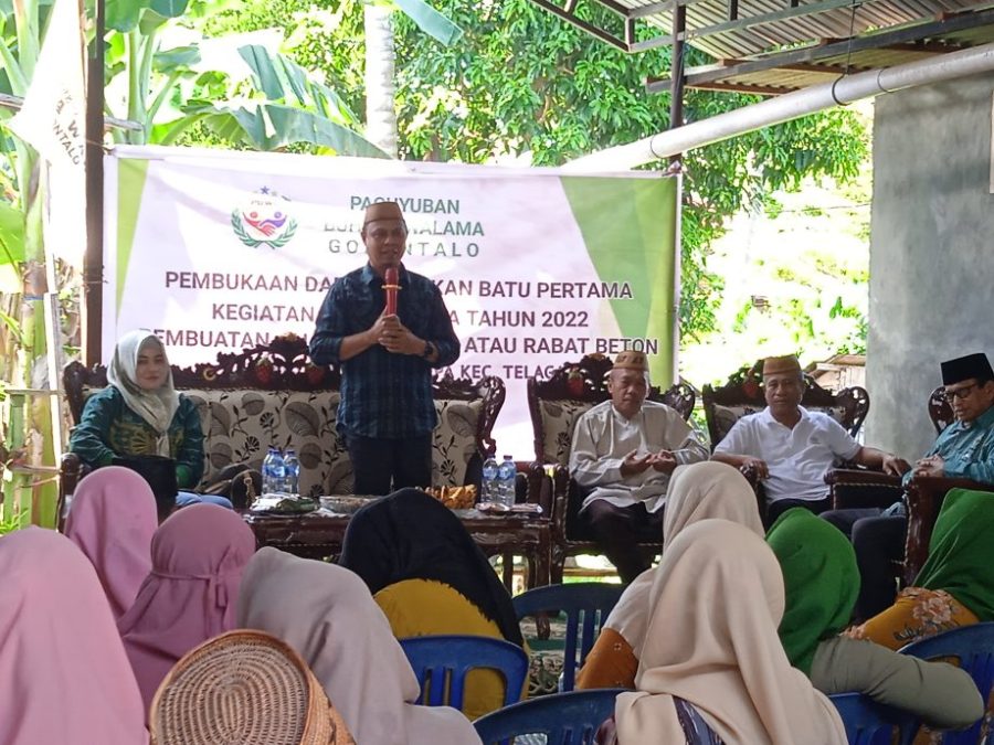 Realisasi Program Padat Karya, Ade Sera Rahim Diapresiasi Roni Sampir Dan Masyarakat Desa Dulohupa