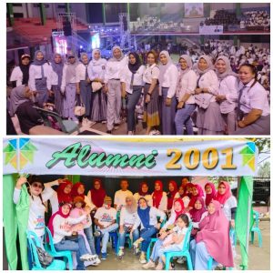 Tampil Dengan Seragam SMA, Angkatan 2001 Berikan Warna Sendiri Di Reuni Akbar Smansa Limboto