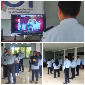 Peringati Hari Bela Negara Ke-74, Rupbasan Kelas 1 Gorontalo Gelar Upacara