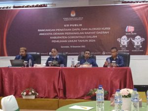 Libatkan Semua Unsur, KPU Kabupaten Gorontalo Lakukan Uji Publik Rancangan Penataan Dapil Dan Alokasi Kursi