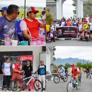 *Semarak Hari Bhakti Imigrasi Ke-73, Kakanwil Heni Gowes Bersama Jajaran Kemenkumham Gorontalo*