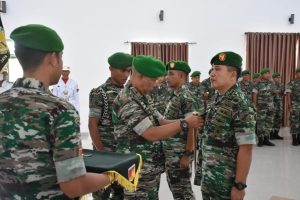 Pindah Tugas, Jabatan Kasrem Di Serahkan Ke Danrem 133/NW Brigjen TNI Totok Sulistyono