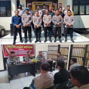 Polsek Limboto Barat Terima Sosialisasi Hukum Terkait Perpol Nomor 7 Tahun 2022 Tentang Kode Etik Profesi