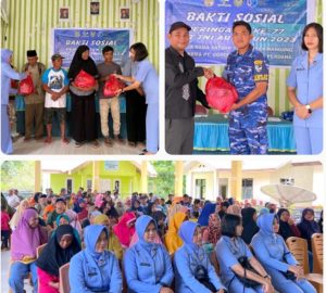 Satrad 224 Kwandang Bersama PT. Gorontalo Listrik Perdana Gelar Bakti Sosial Dalam Rangka HUT TNI AU Ke-77 Tahun 2023