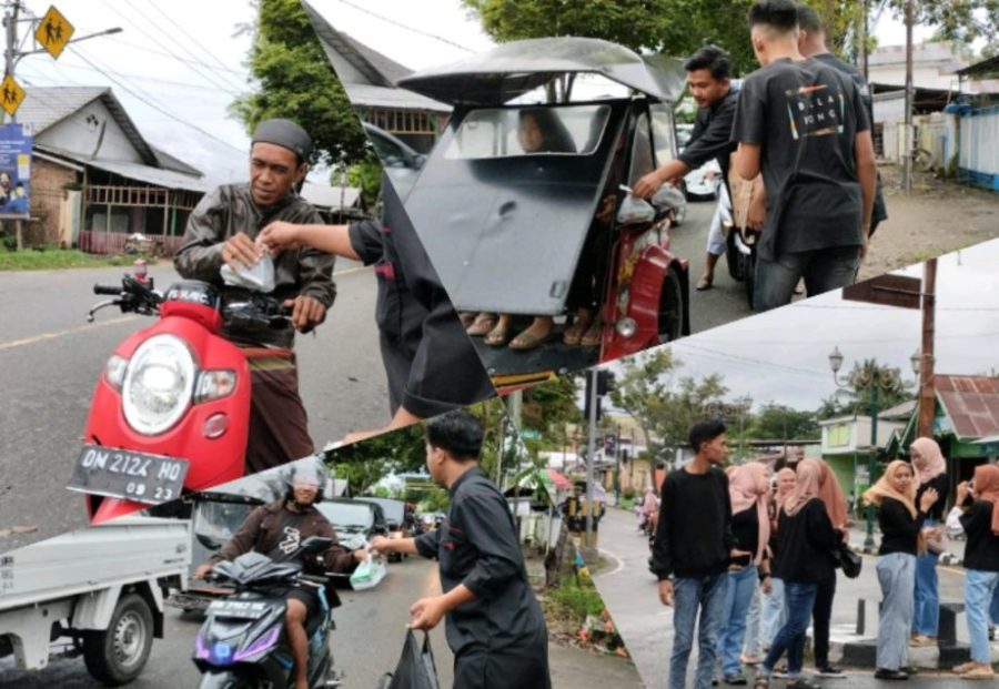 Turun Ke Jalan, Rema Muda Kelurahan Dutulanaa Bagi Takjil Gratis