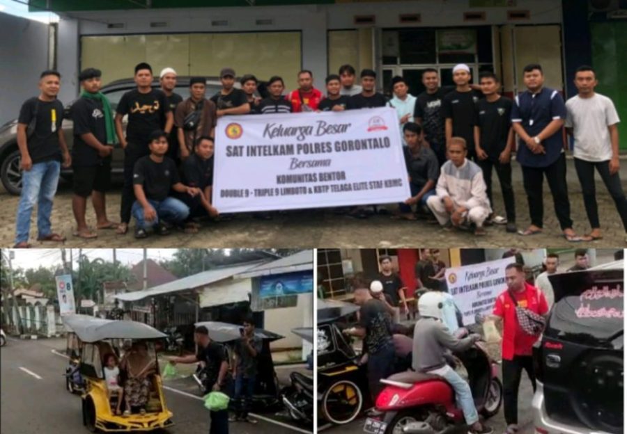 Perkuat Sinergitas, Sat Intelkam Polres Gorontalo Bagikan Takjil Dan Buka Puasa Bersama Komunitas Bentor Limboto-Telaga