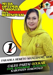 Dicalonkan Partai Golkar Dari Dapil Bongomeme – Dungaliyo, Faradila Hemeto Mangapeng Wakili Suara Perempuan Ke Parlemen