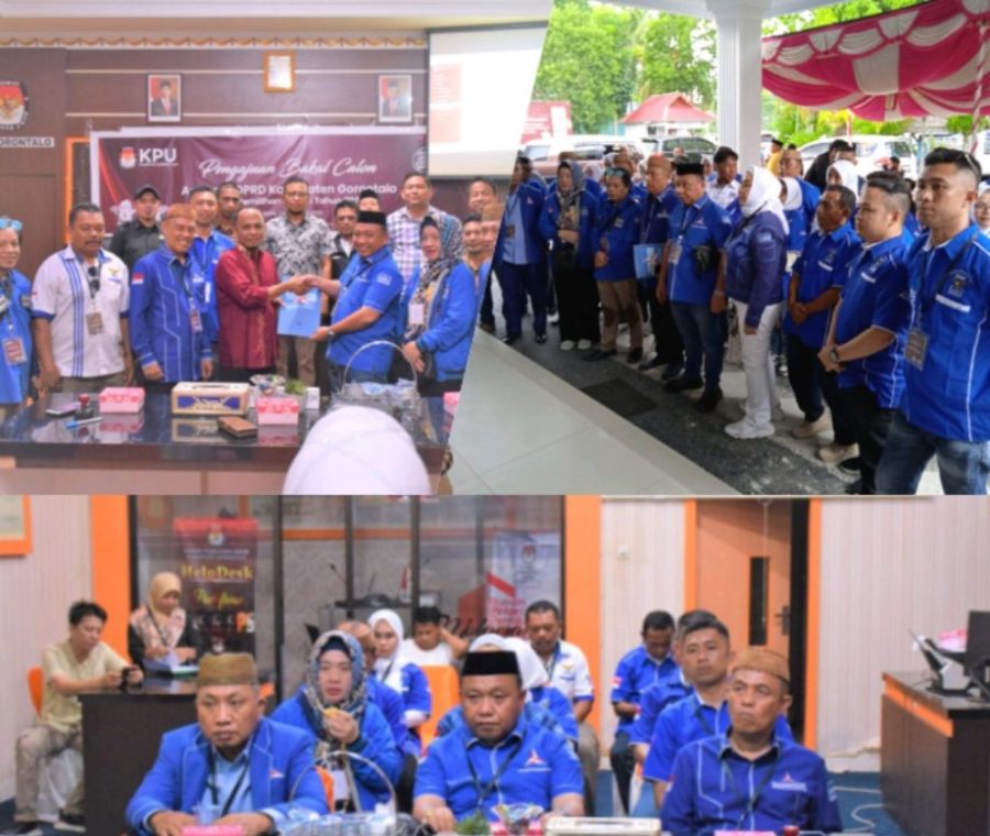 Bacaleg Partai Demokrat Kabupaten Gorontalo Didaftarkan, Arifin Djakani : PK Moeldoko Tidak Berpengaruh
