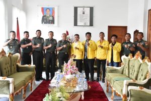 Pererat Silaturahmi Dan Sinergitas, BEM Universitas Gorontalo Temui Danrem 133/NW