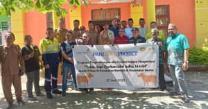 18 Sapi Kurban Diserahkan Ke Desa Lingkar Tambang
