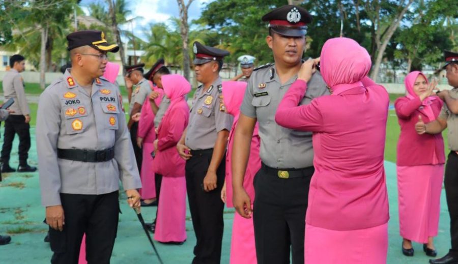 29 Personil Polres Pohuwato Naik Pangkat