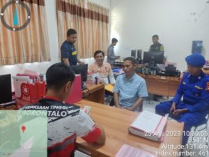 Subdit Gakkum Polairud Polda Gorontalo Limpahkan Tersangka dan Barang Bukti Tindak Pidana Pemalsuan Dokumen Ke Kejaksaan