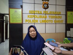 Orang Tua Korban Dugaan Penyiraman Air Keras Resmi Melapor Ke Polsek Limboto Barat Didampingi PPA