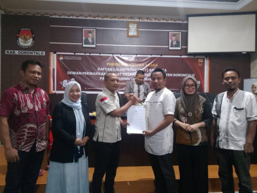 KPU Kabupaten Gorontalo Tetapkan DCT Berjumlah 447 Calon, Bawaslu Ingatkan Partai Politik Soal Penertiban
