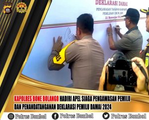 Hadapi Pemilu Tahun 2024, Penyelenggara Pemilu Di Kabupaten Bone Bolango Gelar Deklarasi Pemilu Damai