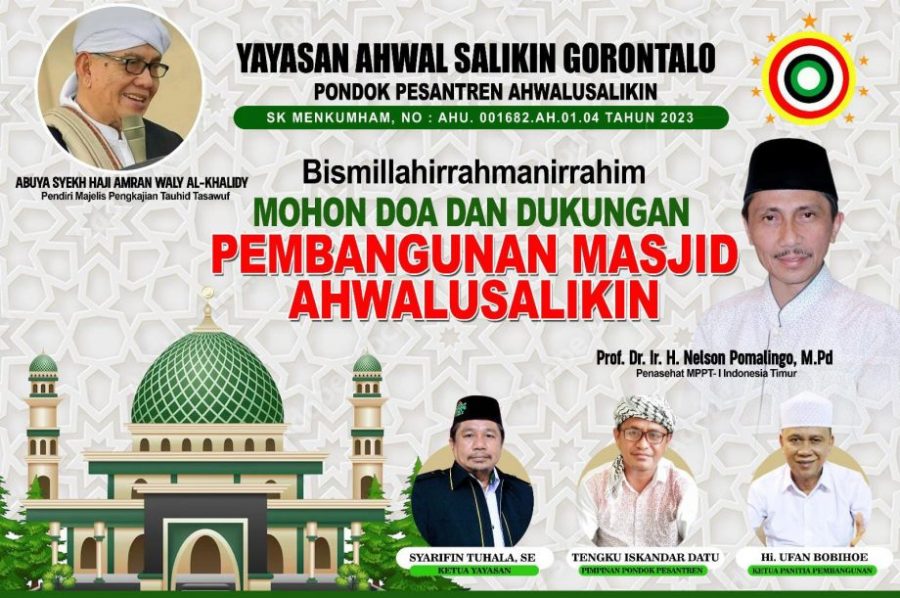 Yayasan Ahwal Salikin Terus Pacu Pembangunan Masjid