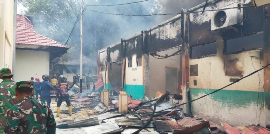 Diduga Penyebab Peristiwa Kebakaran Di RSUD MM Dunda Limboto Karena Kelalaian Karyawan Kantin
