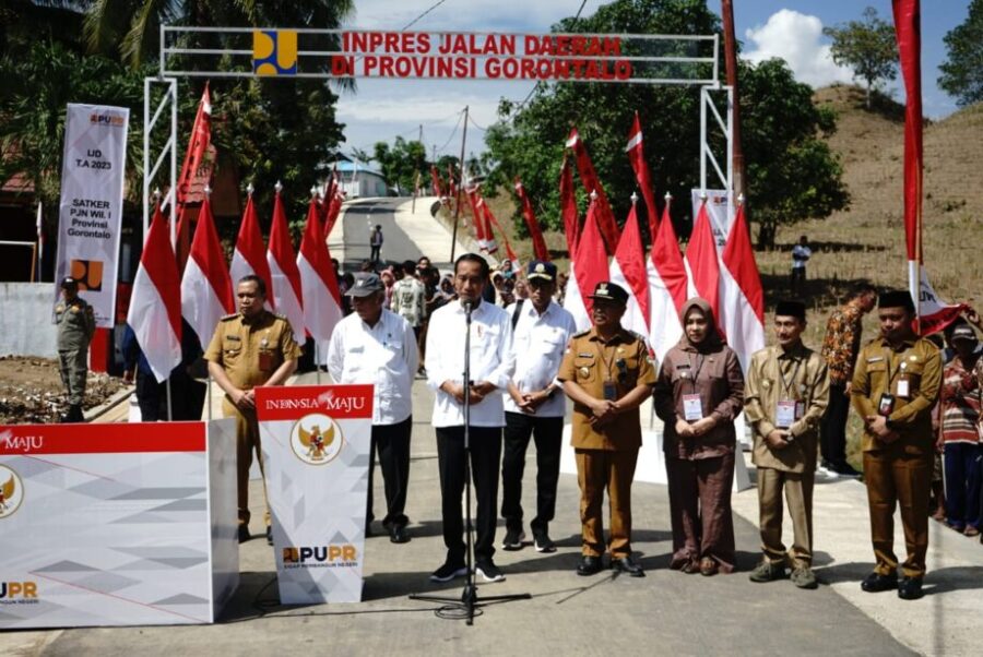 Presiden RI, Ir. Joko Widodo Resmikan IJD Ditiga Kabupaten Provinsi Gorontalo