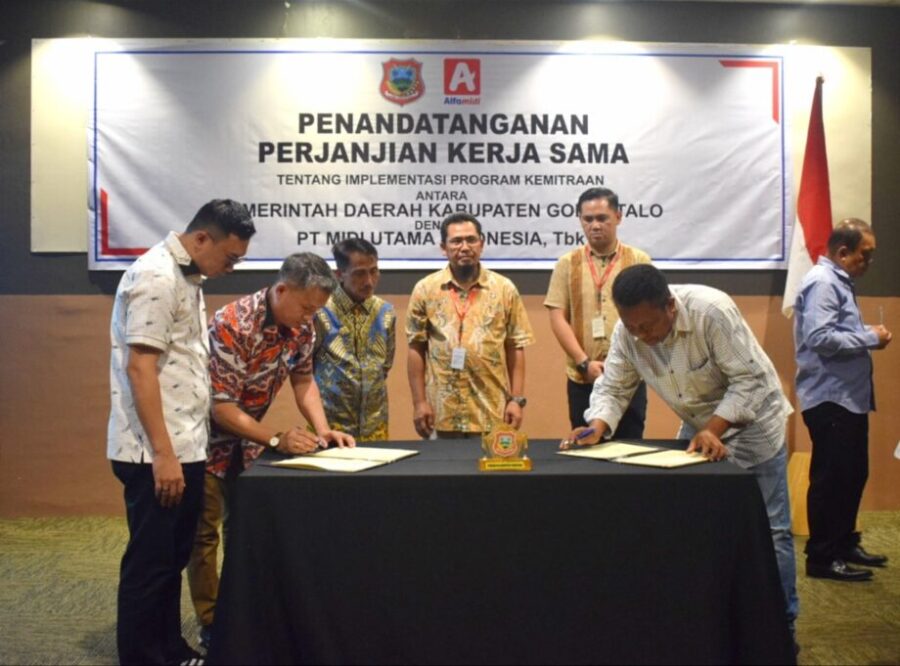 Pemerintah Kabupaten Gorontalo Teken Kerjasama Dengan PT Midi Utama Indonesia TBK
