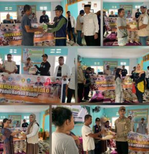 Civitas Akademika Universitas Gorontalo Peduli Korban Banjir