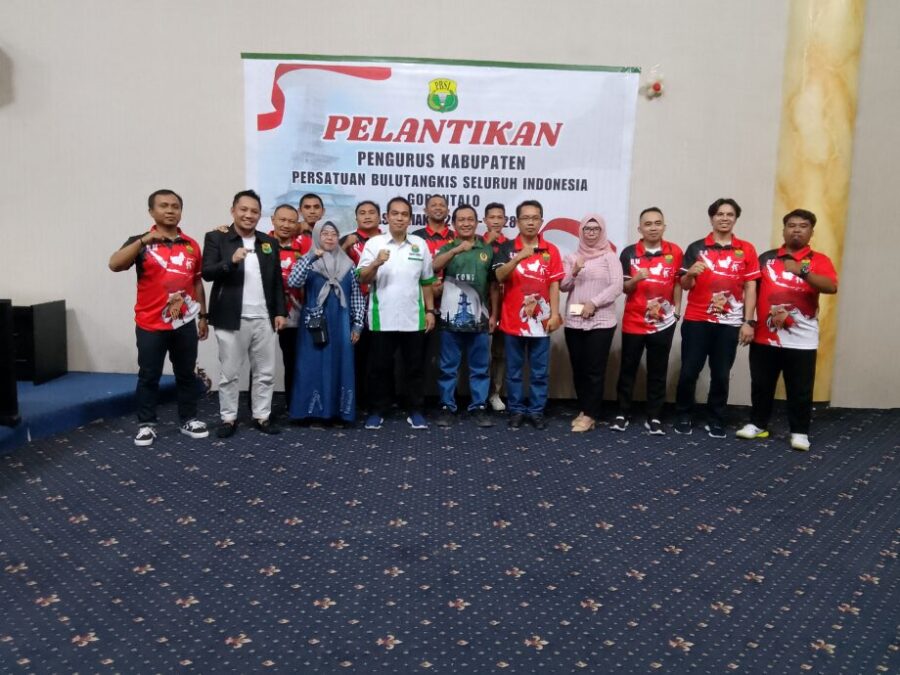Pengurus PBSI Kabupaten Gorontalo Masa Bakti 2024-2028 Remis Dilantik, Safrudin: Tingkatkan Prestasi Atlet