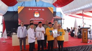 Melalui Rapat Pleno KPU Gorut Tetapkan Nomor Urut Paslon Bupati Dan Wakil Bupati