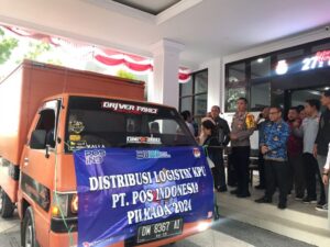 KPU Kabupaten Gorontalo Distribusikan Logistik Pilkada Ke Tiga Kecamatan