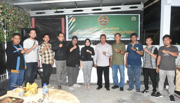 HUT ke-74, Penerangan TNI-AD 133/NW Gandeng Media Gorontalo Dengan Hati