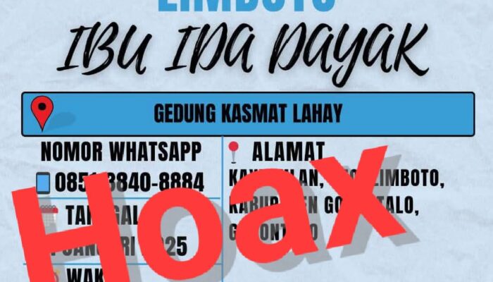 Jangan Percaya, Pengobatan Tradisional Ibu Ida Dayak di Limboto Hoax